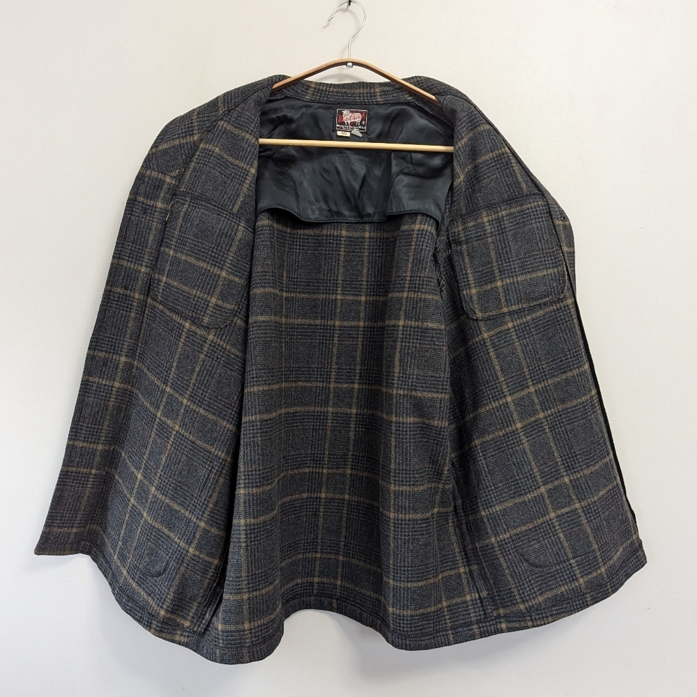 Vintage 50s Woolrich Woolen‎  Mills Plaid Utility Pocket Chore Coat - Picture 11 of 15